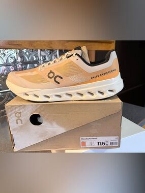 On Running Cloudsurer Next Men’s Running Shoe - Beige/White/Black